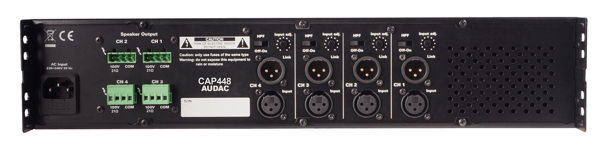 CAP448 4X480W POWER AMPLİFİKATÖR